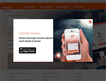 Tablet Screenshot of prima.com.pe