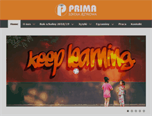 Tablet Screenshot of prima.edu.pl